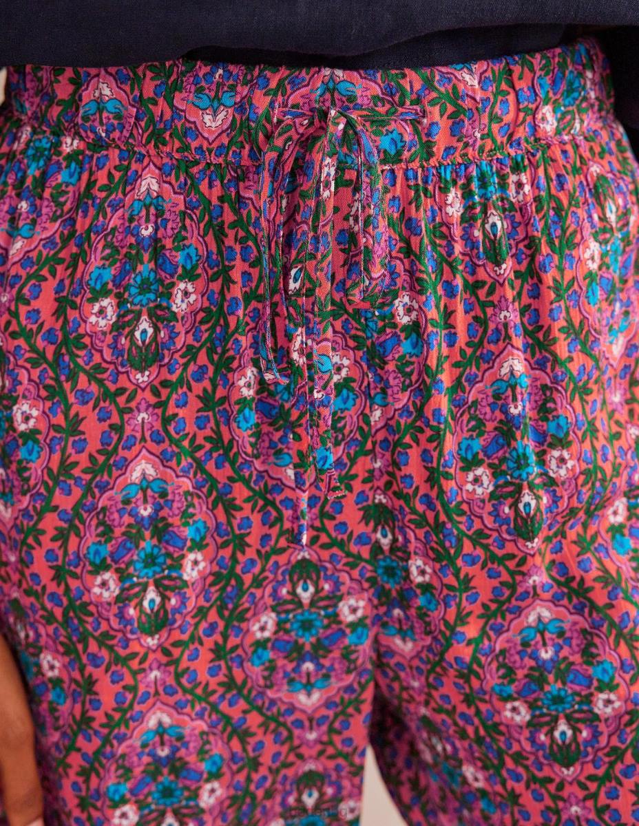 облекло Boden издърпани панталони с набръчкани панталони мулти & лоза тераса Жени LL681460