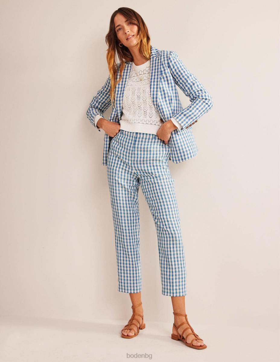 облекло Boden заужени ленени панталони проверка Жени LL681581
