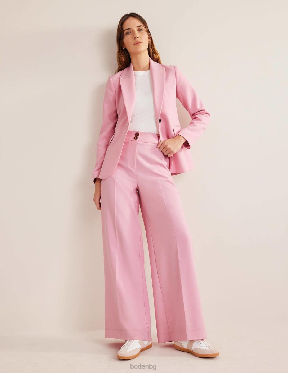 облекло Boden широк панталон с висока талия розово Жени LL681784