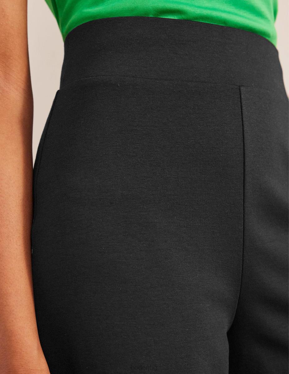 облекло Boden широк панталон от трико черен Жени LL682190