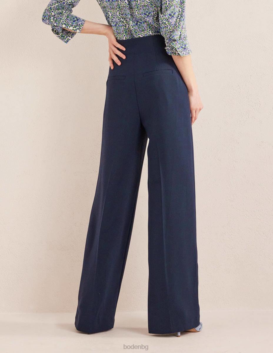 облекло Boden широк панталон от креп военноморски флот Жени LL682200