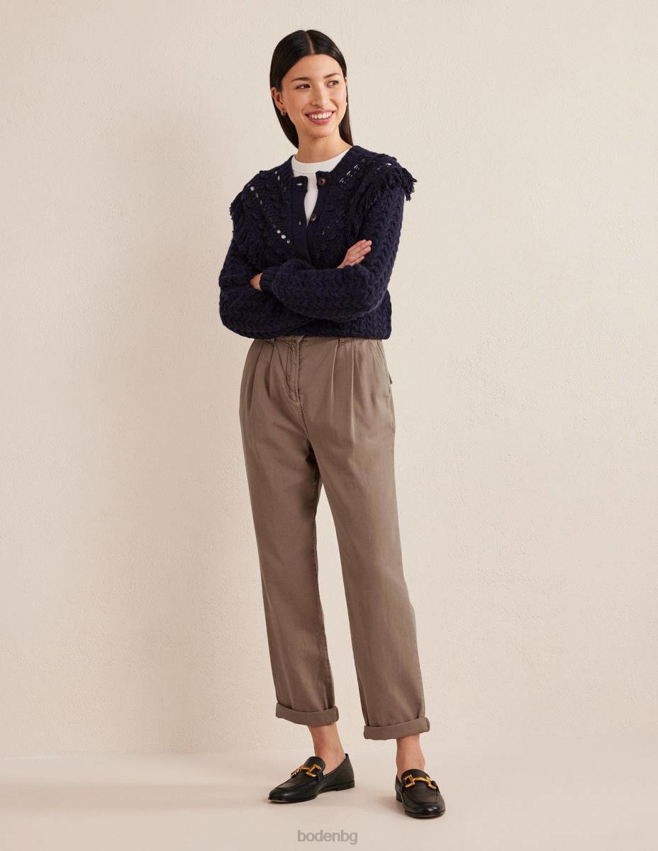 облекло Boden изпрани памучни ежедневни панталони сърна Жени LL682216