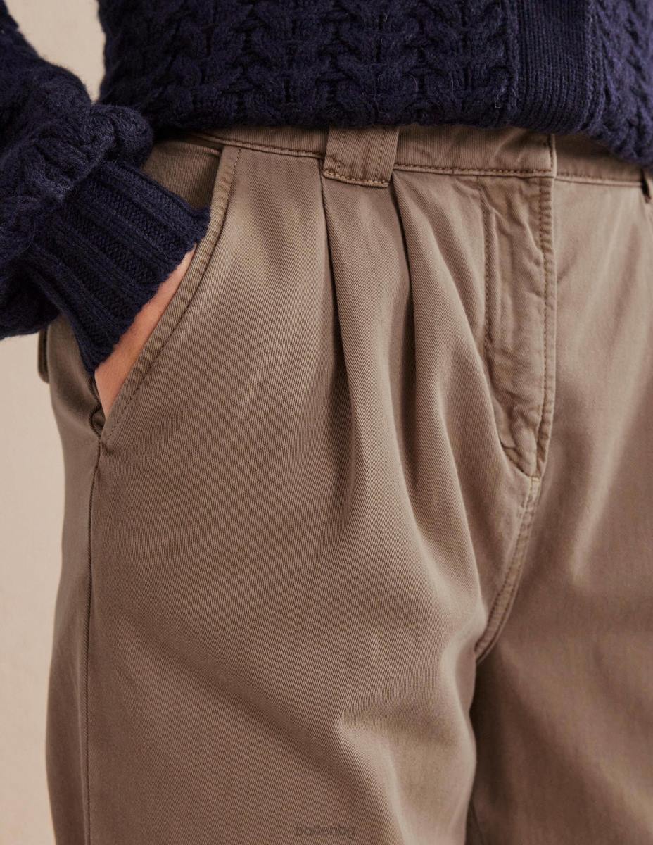 облекло Boden изпрани памучни ежедневни панталони сърна Жени LL682216