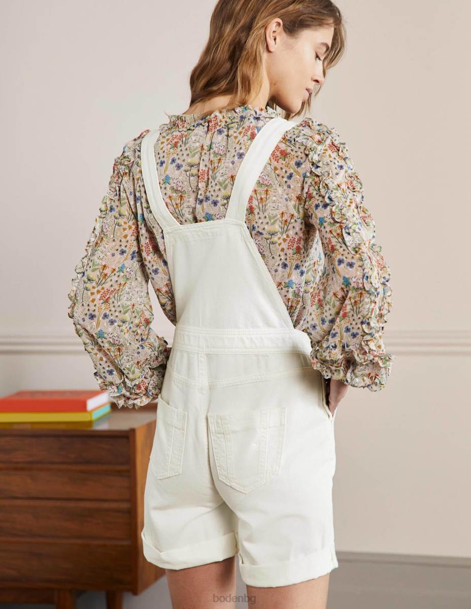 облекло Boden къс гащеризон със свободни крачоли екрю Жени LL682431