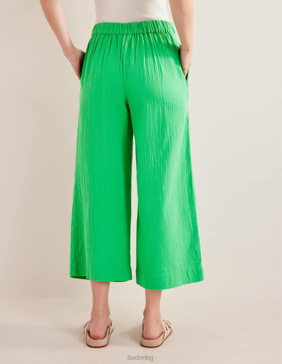 облекло Boden панталони от тензух ярко зелено Жени LL682499