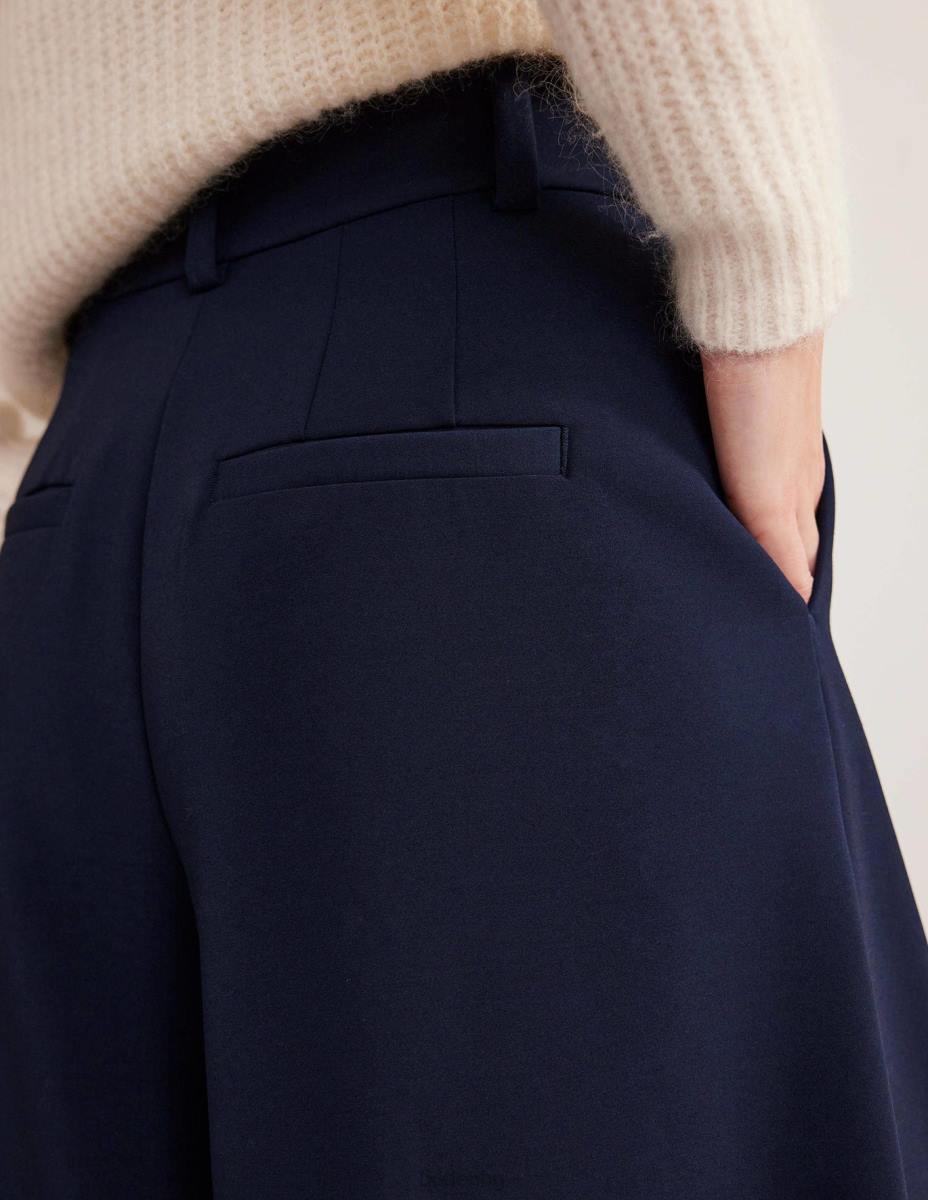 облекло Boden течни кюлоти с широки крачоли военноморски флот Жени LL682543