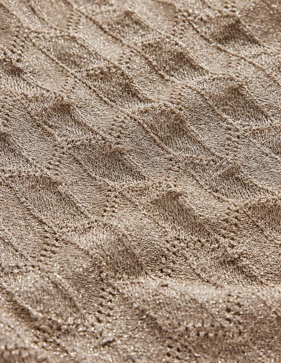 облекло Boden плетени плажни панталони метален камък Жени LL68318