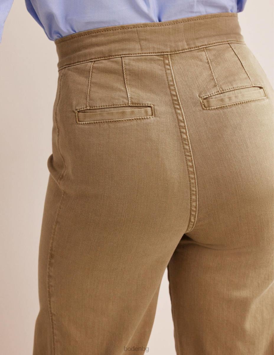 облекло Boden моряшки широки панталони пшеница Жени LL68331