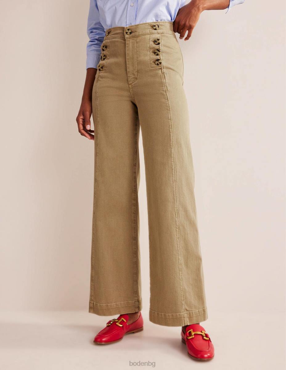 облекло Boden моряшки широки панталони пшеница Жени LL68331