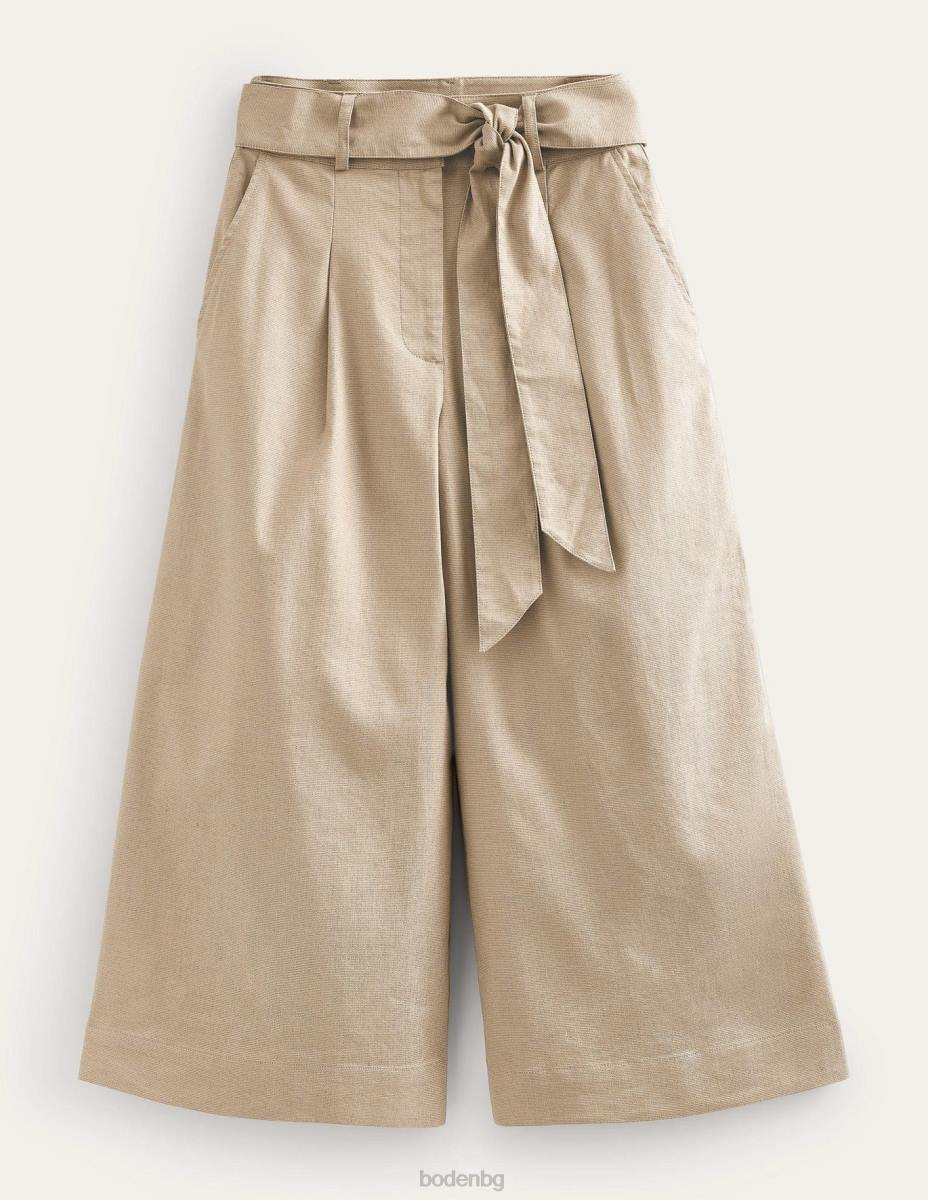 облекло Boden изрязан панталон с широки крачоли въже Жени LL68339