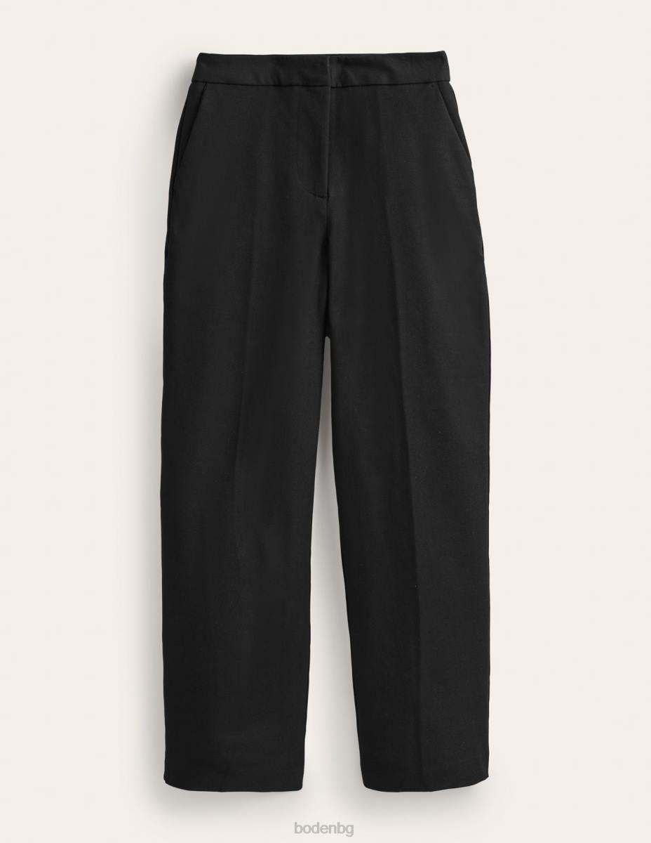 облекло Boden двуеластични панталони с кльош черен Жени LL68601