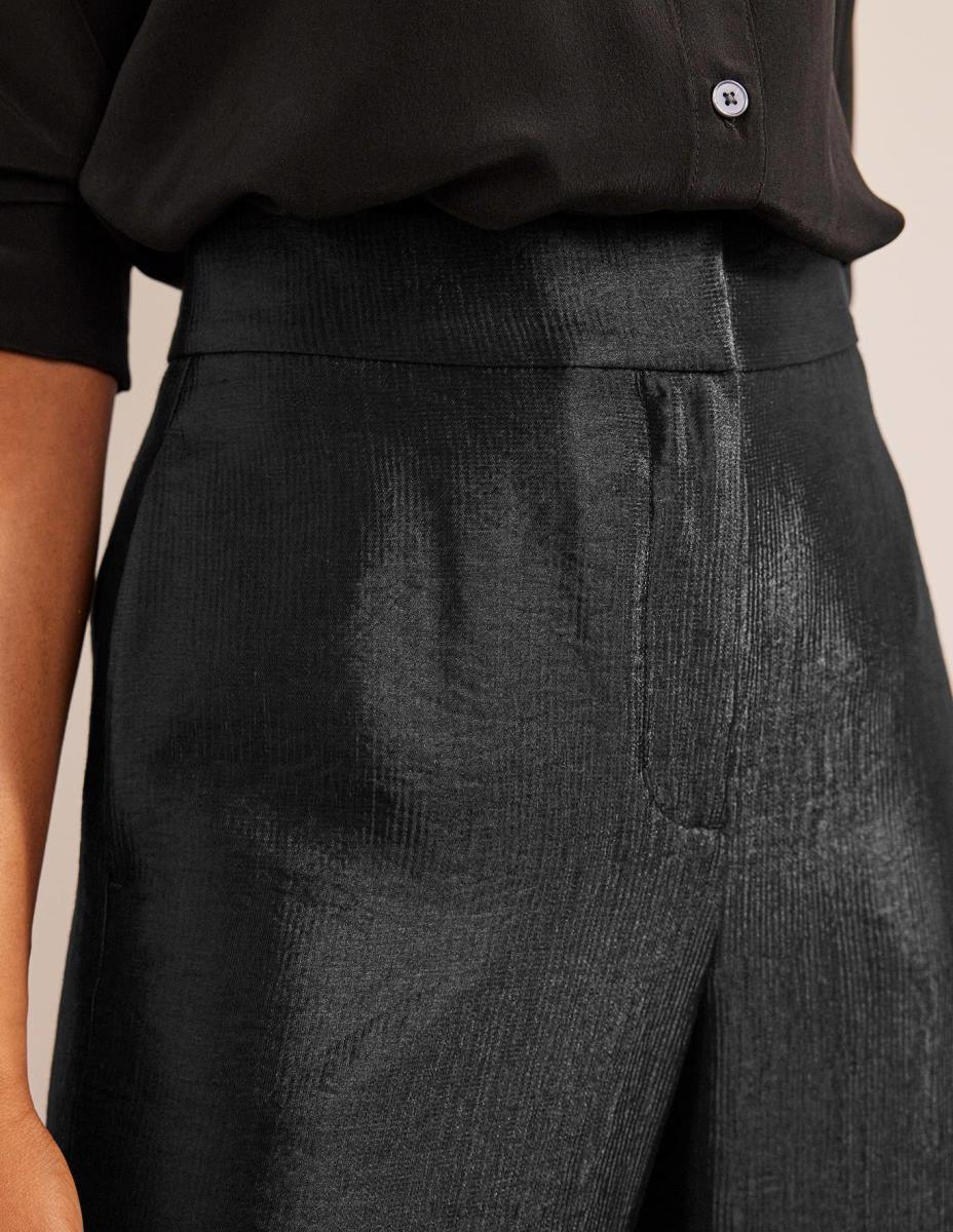 облекло Boden високи панталони тип палацо черен Жени LL68930