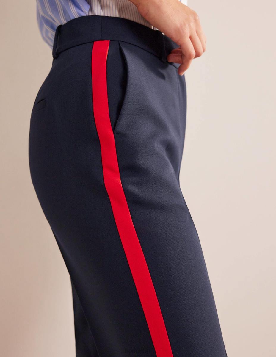 облекло Boden панталон на kew странично райе тъмносиньо със странична ивица Жени LL68329