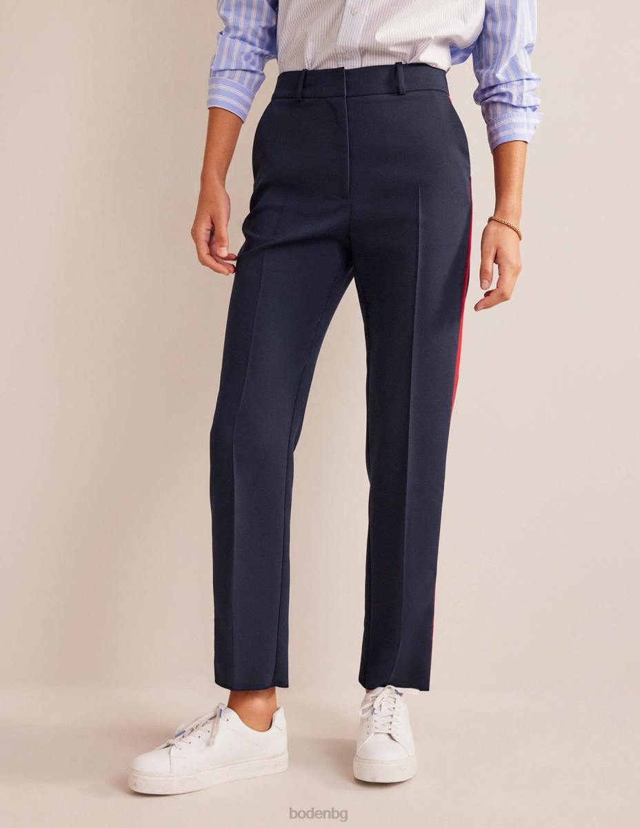 облекло Boden панталон на kew странично райе тъмносиньо със странична ивица Жени LL68329