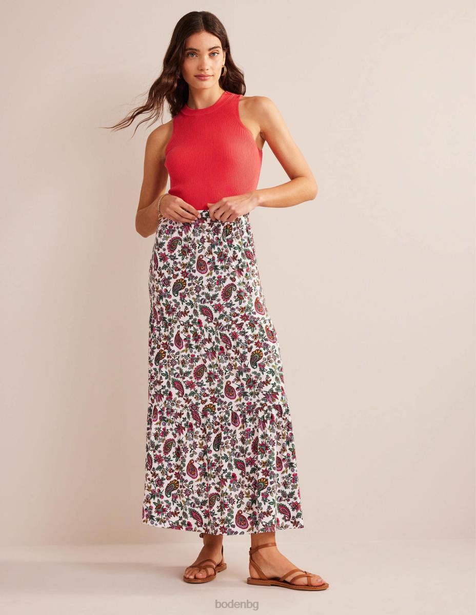 облекло Boden макси пола от трико мулти & пейсли от глухарче Жени LL681053