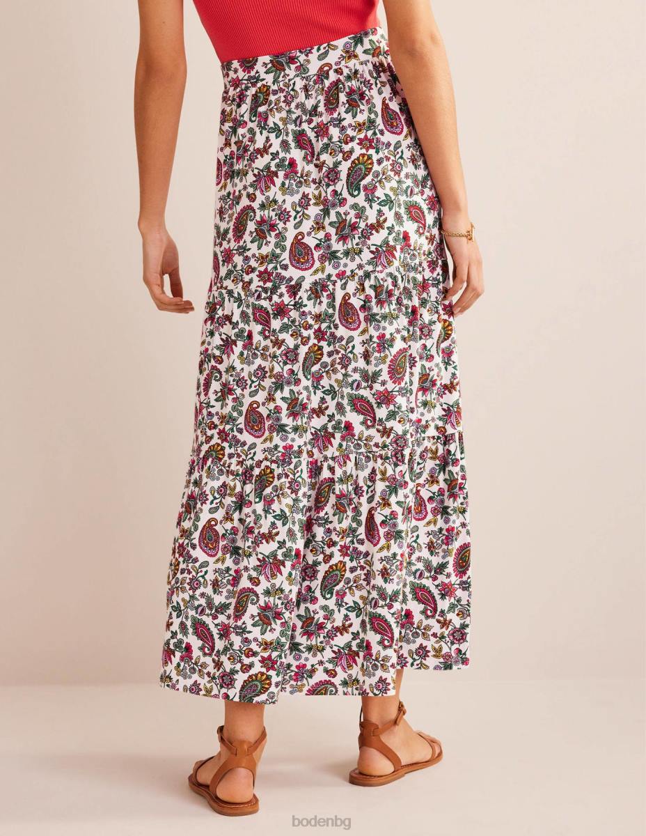 облекло Boden макси пола от трико мулти & пейсли от глухарче Жени LL681053