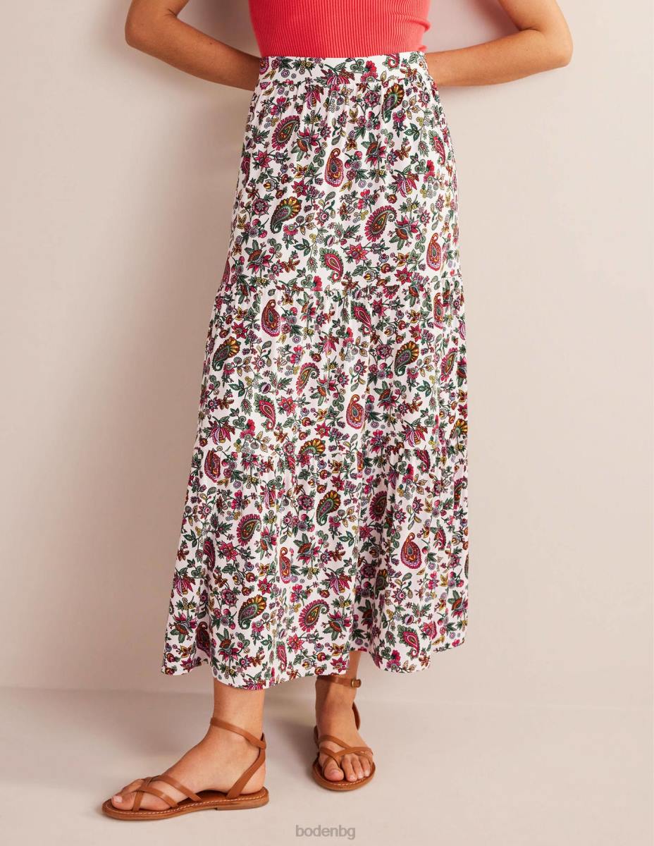 облекло Boden макси пола от трико мулти & пейсли от глухарче Жени LL681053