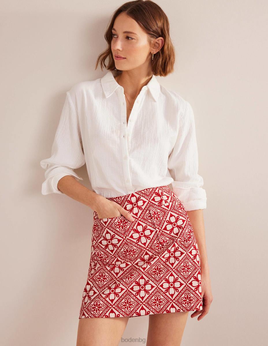 облекло Boden текстурирана миниатюрна линия коледна звезда и блок семка Жени LL681225