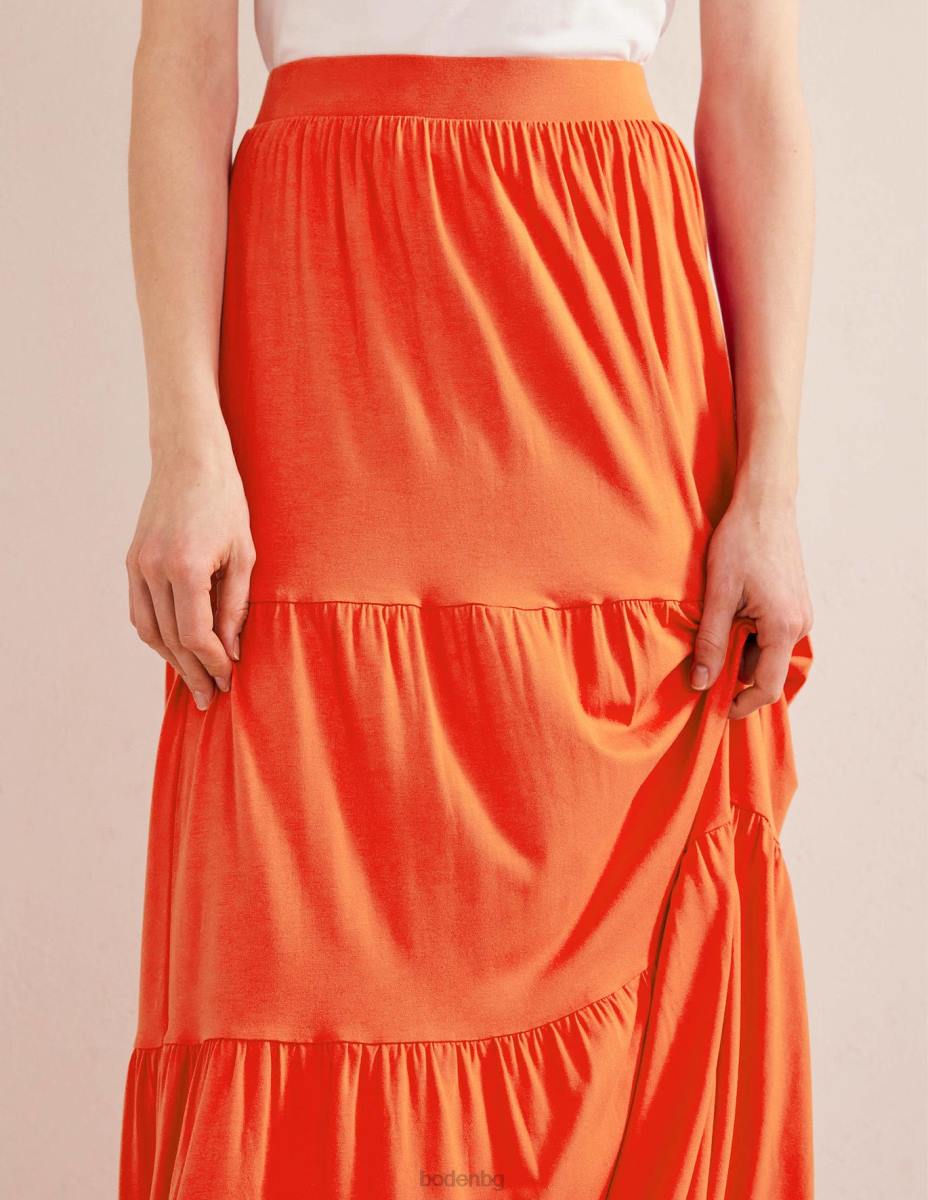 облекло Boden макси пола от трико вермилион Жени LL681287