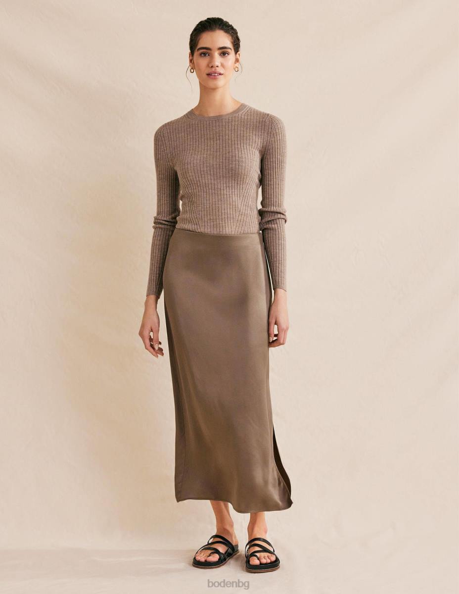 облекло Boden сатенена колонна пола смръчкула Жени LL681320