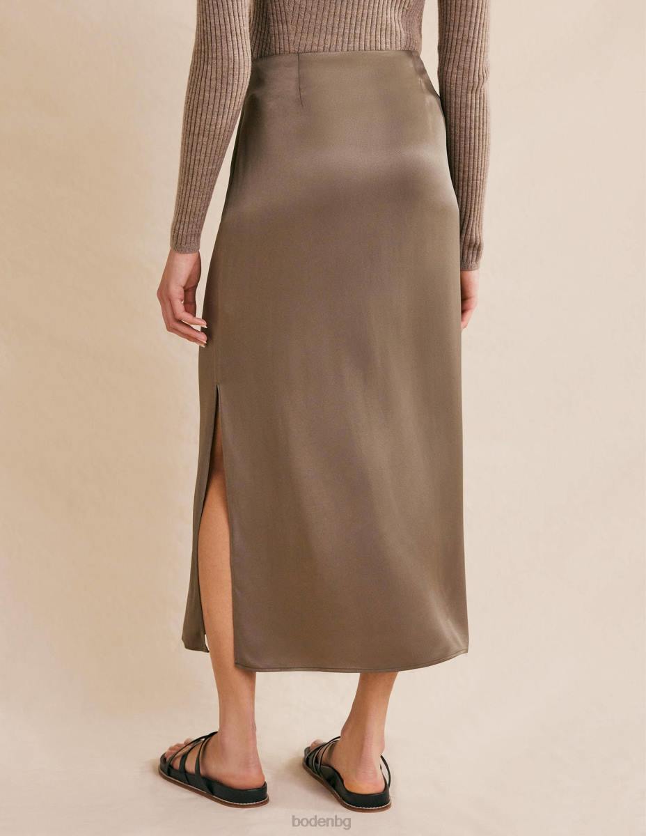 облекло Boden сатенена колонна пола смръчкула Жени LL681320