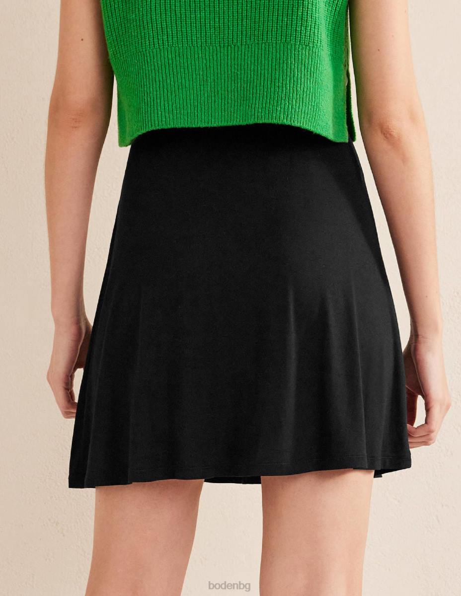 облекло Boden мини пола от трико черен Жени LL681329