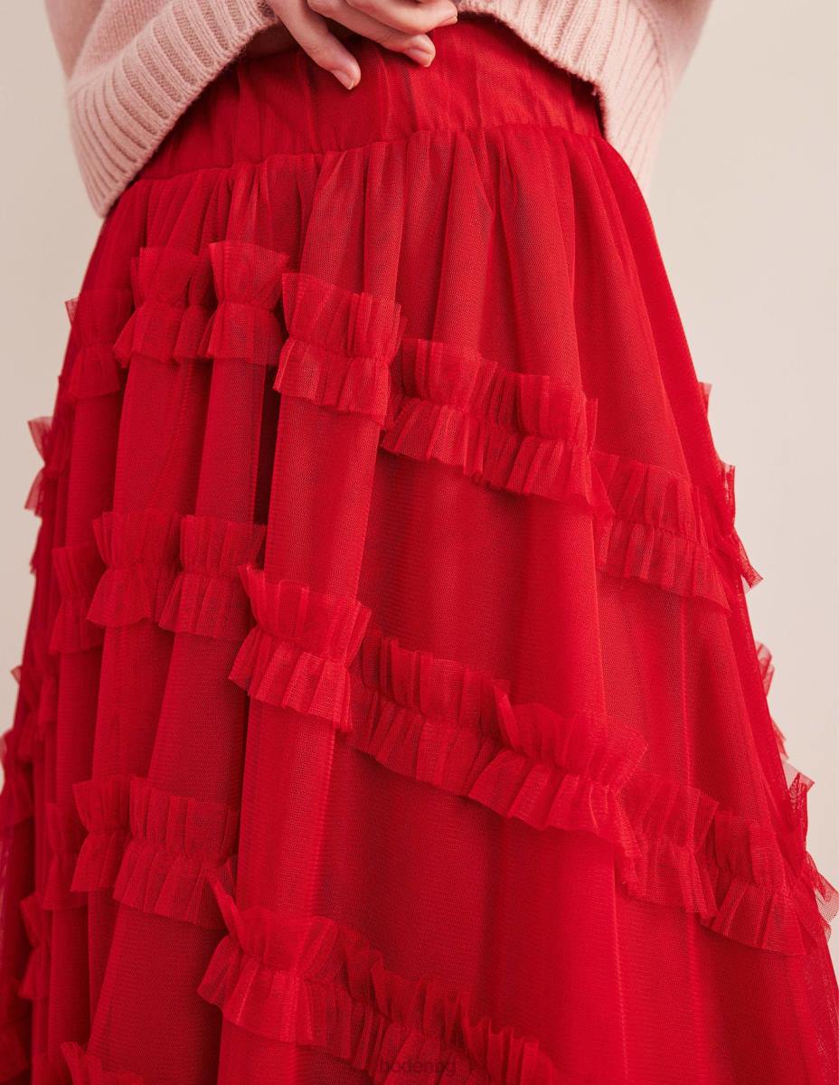 облекло Boden миди пола от тюл тъмна роза Жени LL681375