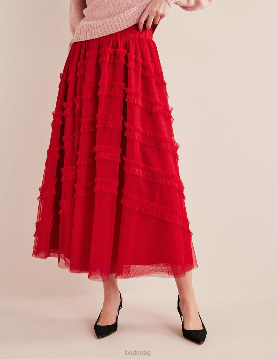 облекло Boden миди пола от тюл тъмна роза Жени LL681375