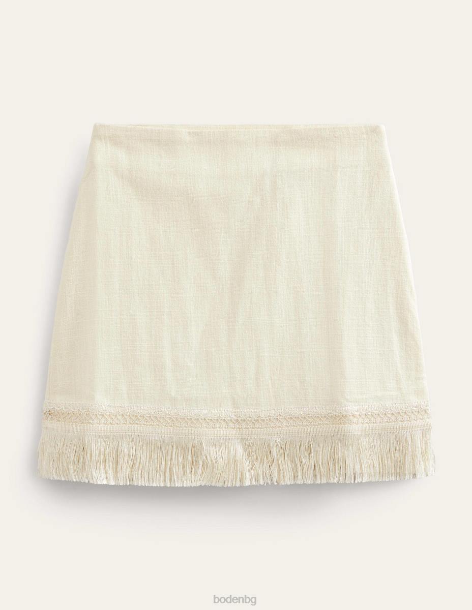 облекло Boden мини пола с детайли на ресни екрю Жени LL681444