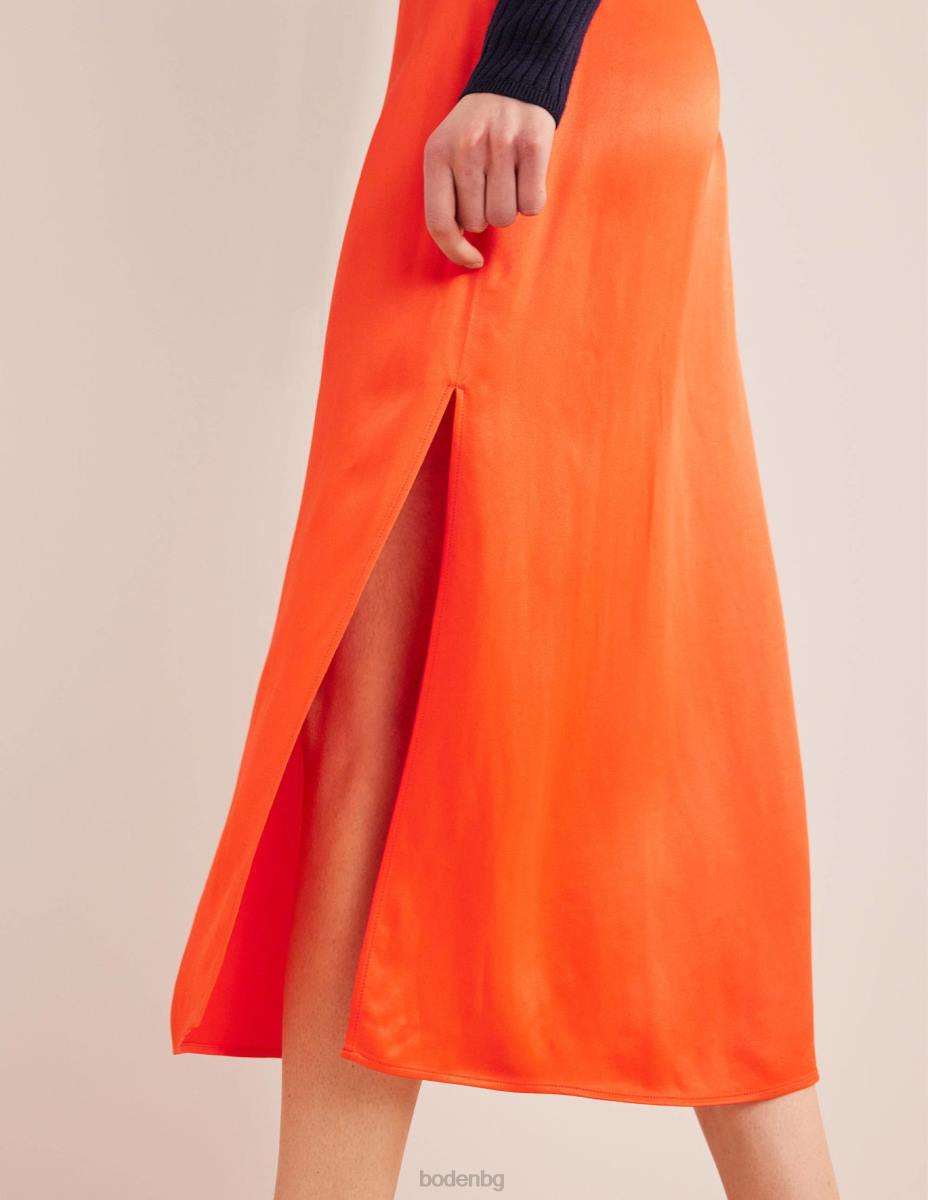 облекло Boden сатенена колонна пола чери домат Жени LL681452