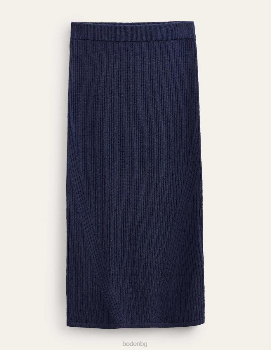 облекло Boden мериносова трикотажна миди пола военноморски флот Жени LL681553