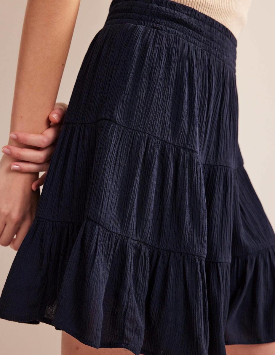 облекло Boden мини пола с бръчки военноморски флот Жени LL681554