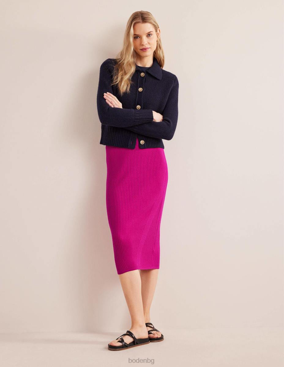 облекло Boden мериносова трикотажна миди пола розово виолетово Жени LL681629