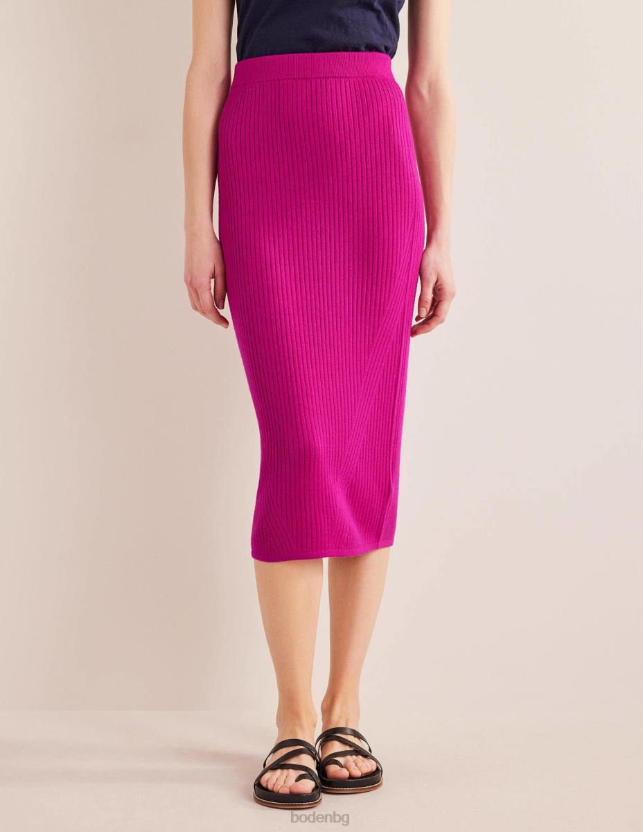 облекло Boden мериносова трикотажна миди пола розово виолетово Жени LL681629