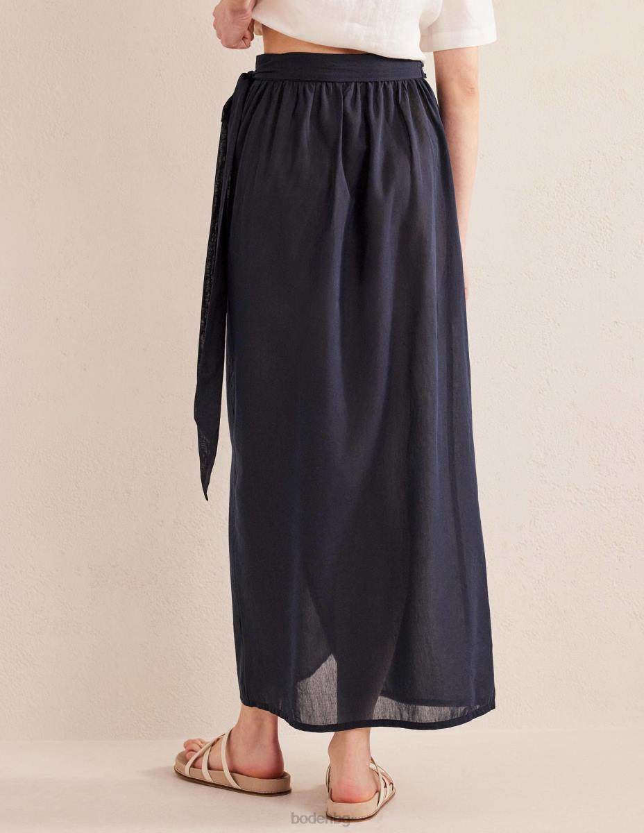 облекло Boden памучна макси пола военноморски флот Жени LL681923