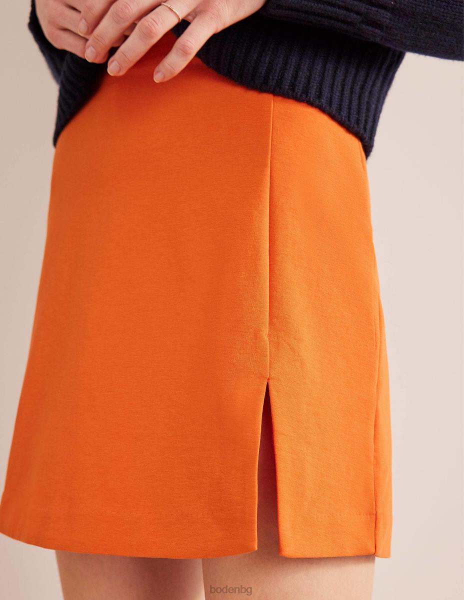 облекло Boden мини пола от трико отстрани кумкуат Жени LL681945