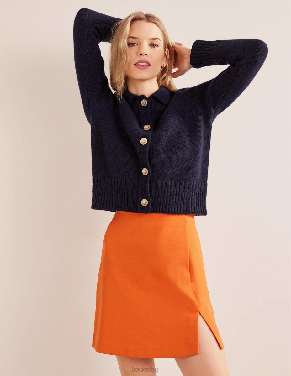 облекло Boden мини пола от трико отстрани кумкуат Жени LL681945