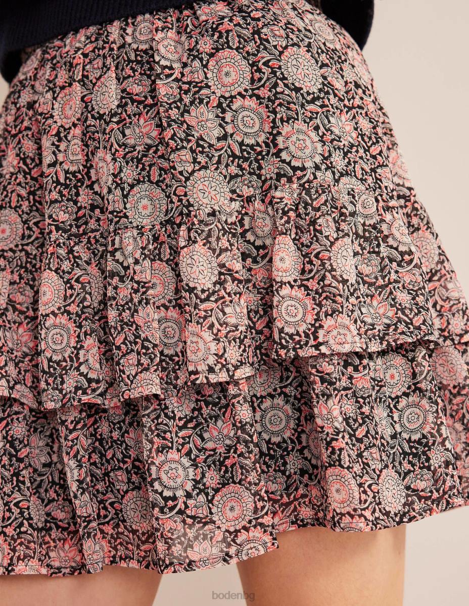 облекло Boden мини пола с волани пуканки и флорален гоблен Жени LL682011