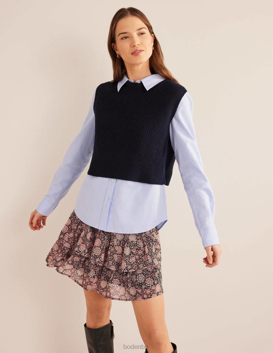 облекло Boden мини пола с волани пуканки и флорален гоблен Жени LL682011