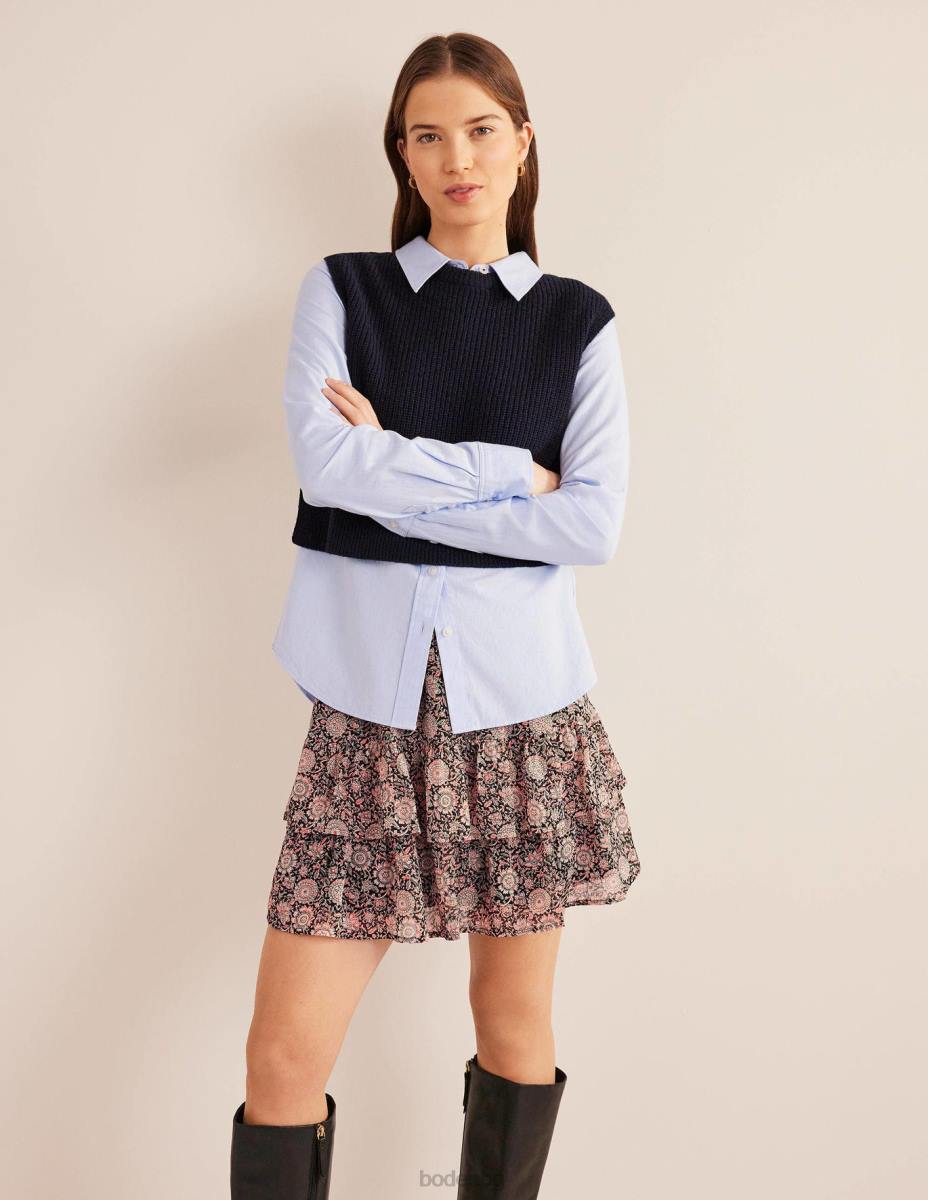 облекло Boden мини пола с волани пуканки и флорален гоблен Жени LL682011