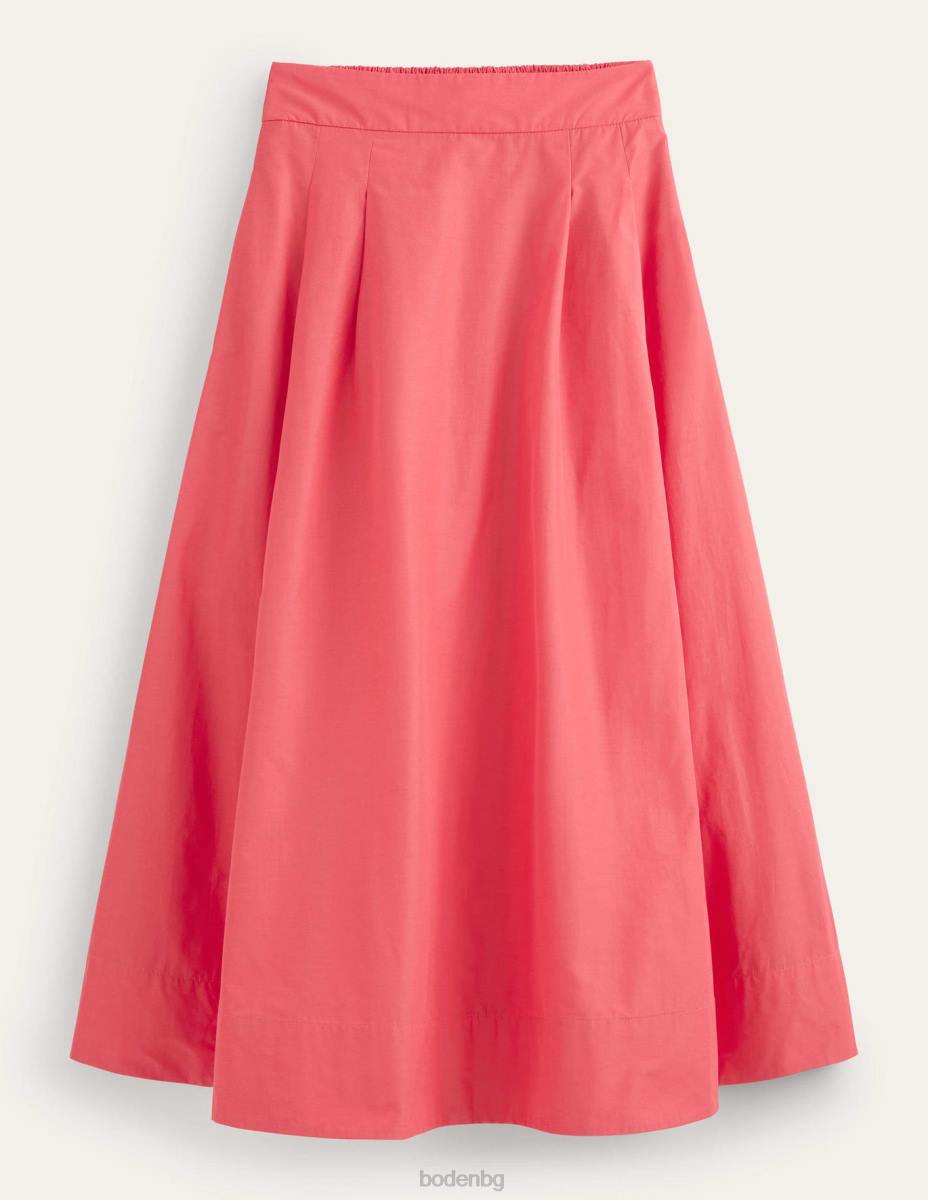 облекло Boden издърпваща се миди пола от тафта корал Жени LL682191