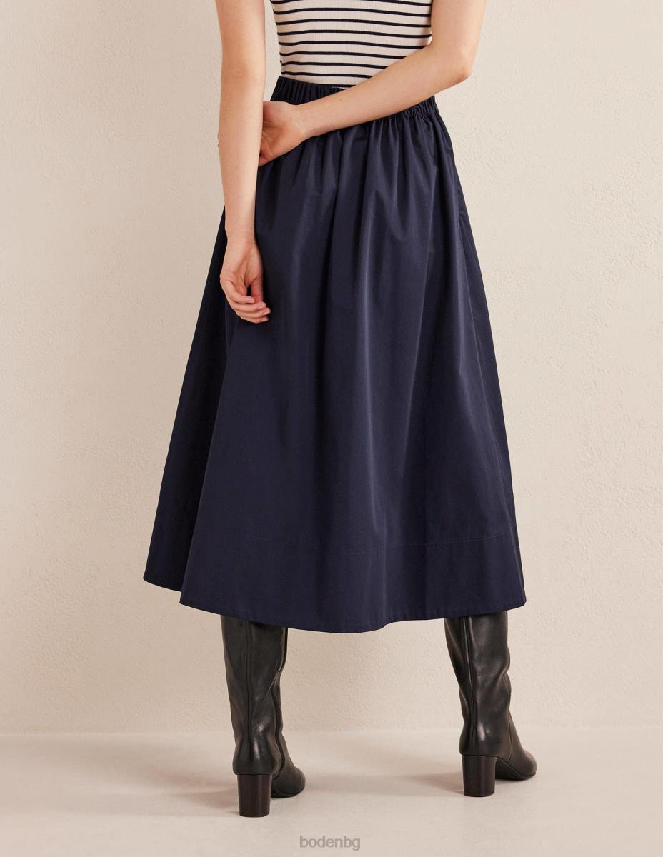 облекло Boden плисирана пълна миди пола военноморски флот Жени LL682398