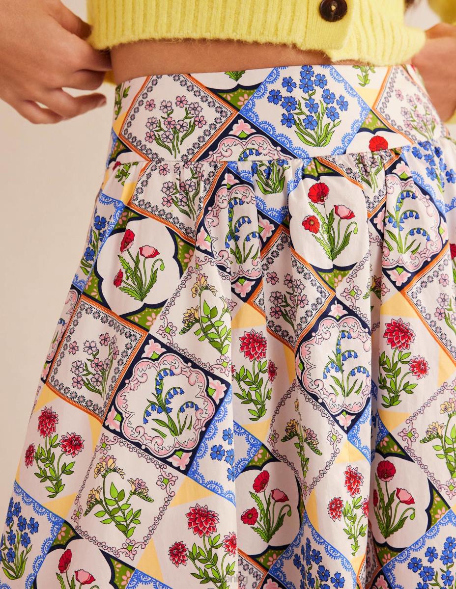 облекло Boden макси пола с пълен щампа слонова кост и дива камбанка Жени LL682434