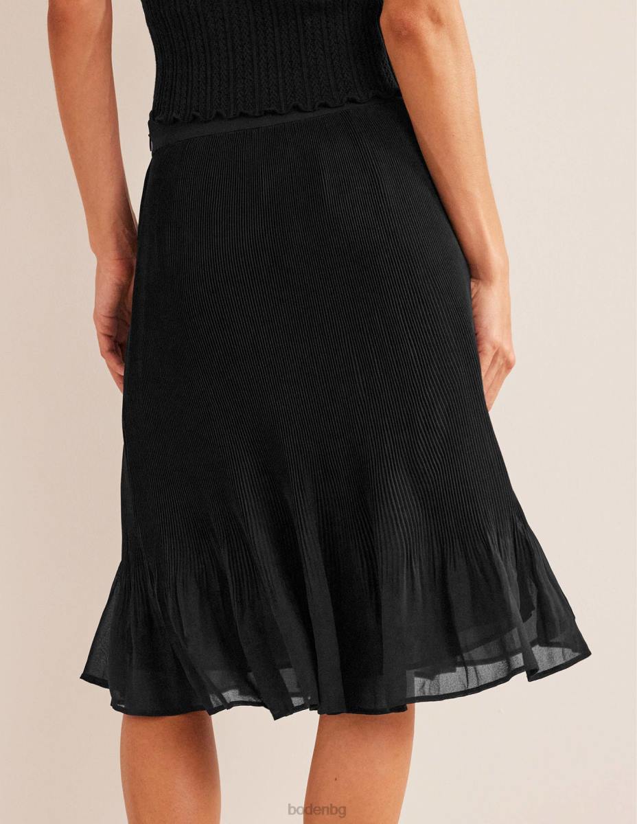 облекло Boden плисе пола с дължина до коляното черен Жени LL682522