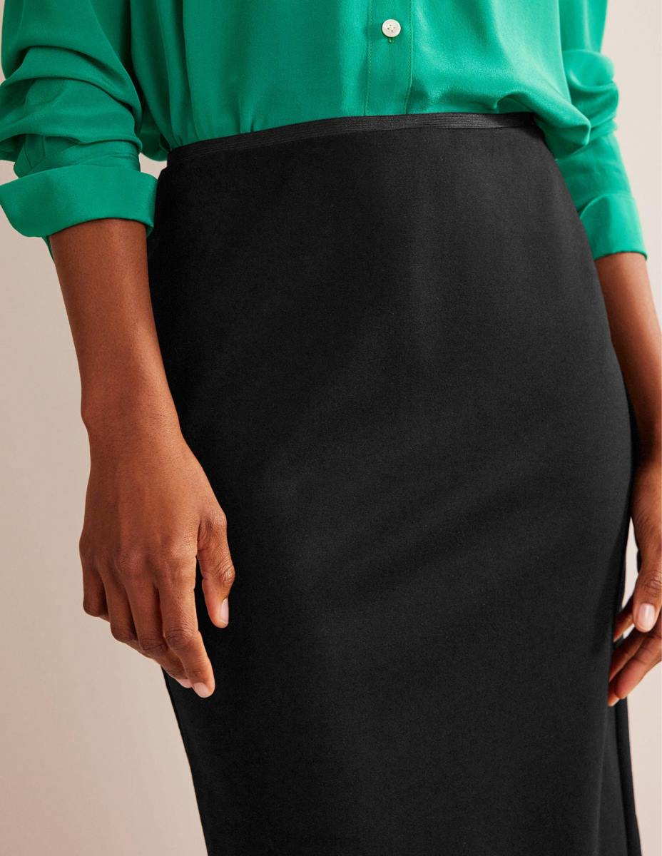 облекло Boden миди пола от еластично трико черен Жени LL68638