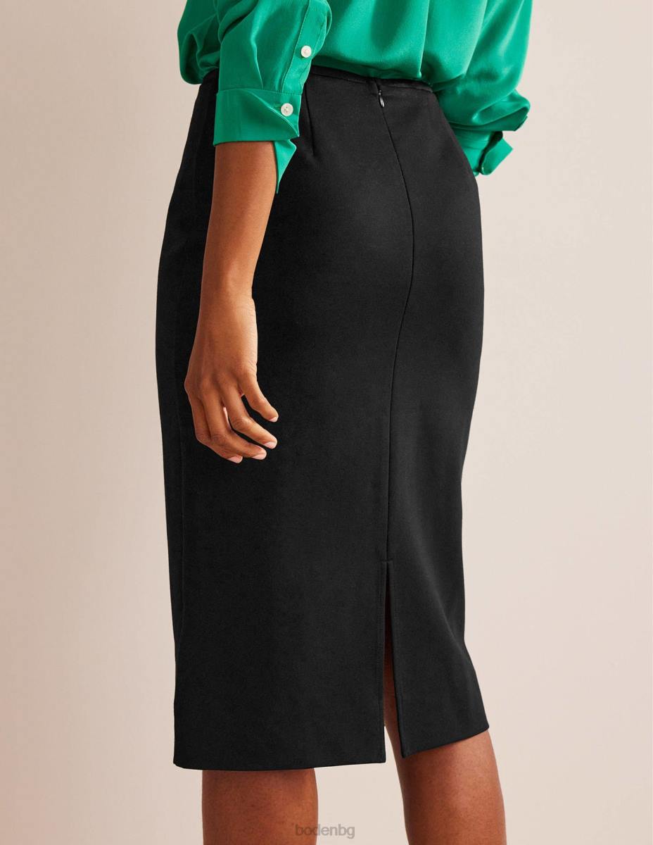 облекло Boden миди пола от еластично трико черен Жени LL68638