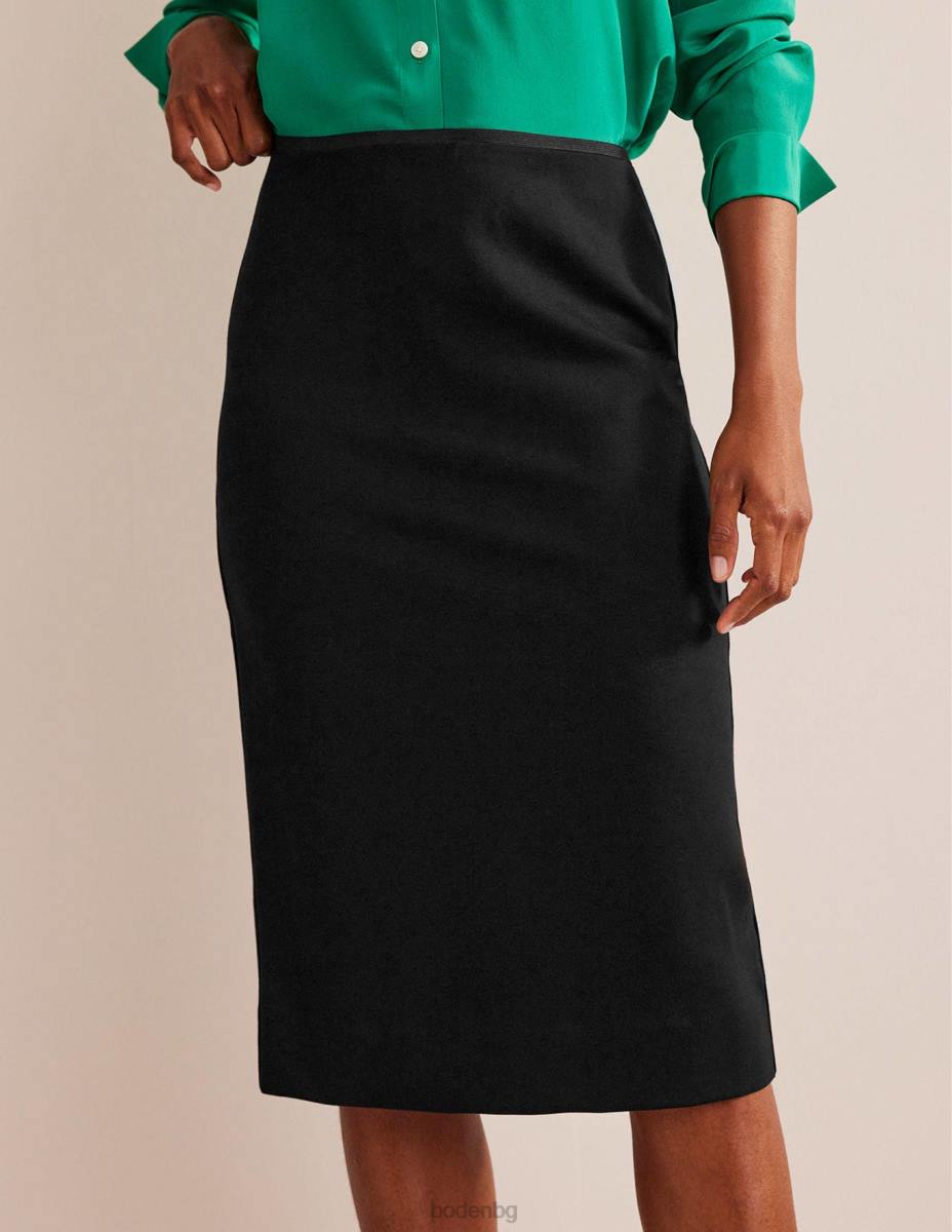 облекло Boden миди пола от еластично трико черен Жени LL68638