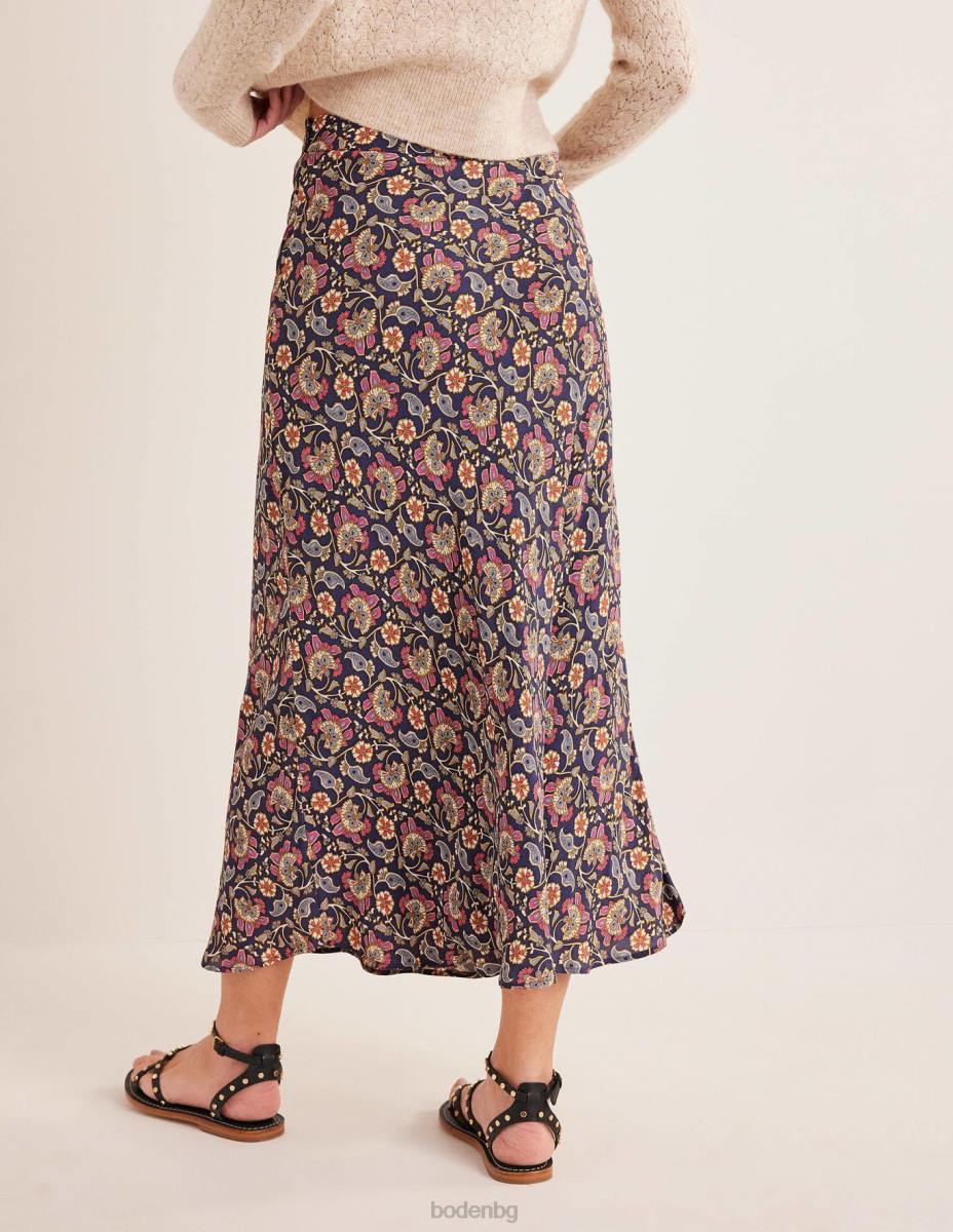 облекло Boden миди пола cecelia нощна сянка и пейсли Жени LL682595