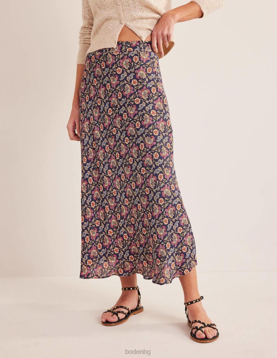 облекло Boden миди пола cecelia нощна сянка и пейсли Жени LL682595