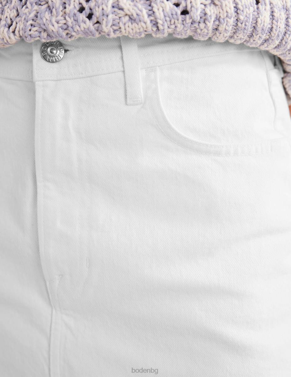 облекло Boden дънкова мини пола nell екрю Жени LL68644